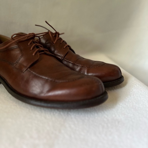 Johnston & Murphy Men’s Size 11 1/2 Brown Leather Shoes - Picture 8 of 16